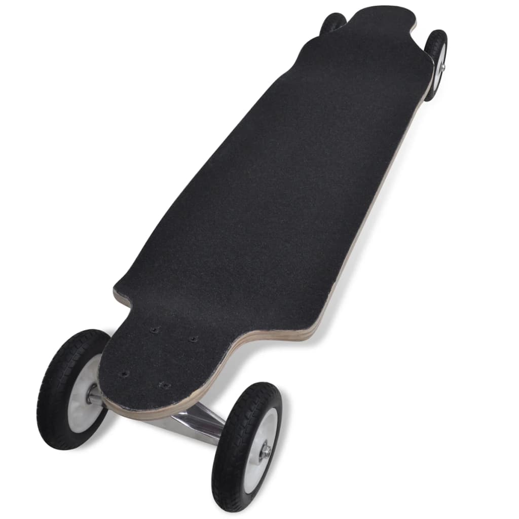 Longboard Drop-Down Met Grote Wielen (Rood / 103 Cm)