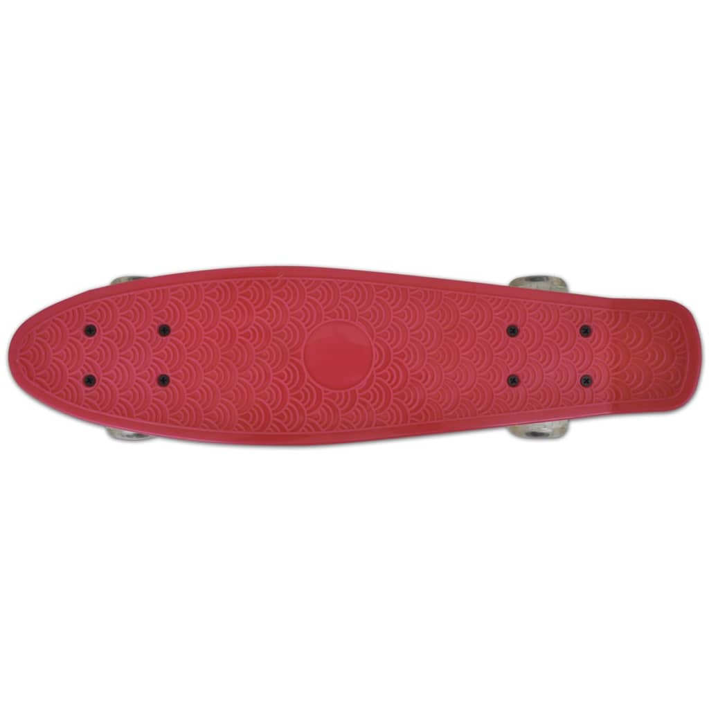 Penny Board Retro Met Led-Wielen Rood