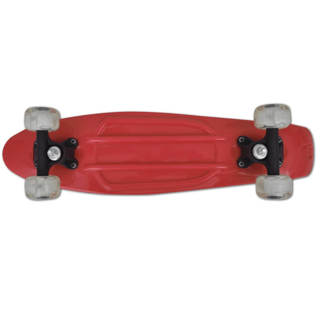 Penny Board Retro Met Led-Wielen Rood