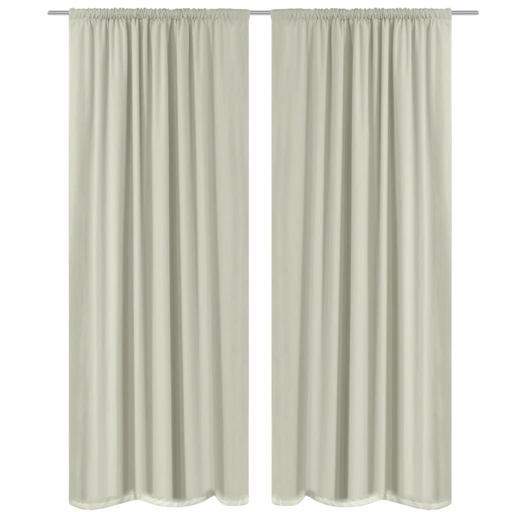 Verduisterende Gordijnen Dubbellaags 140X245 Cm Crème