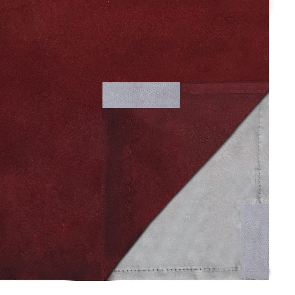 Verduisterende Gordijnen Dubbellaags 140X245 Cm Bordeauxrood