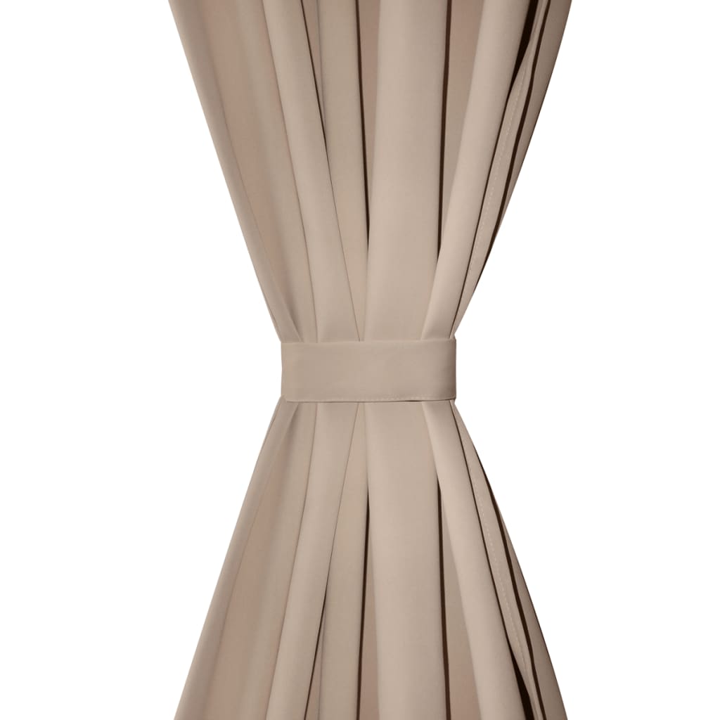 Gordijnen Met Gleuven 135 X 245 Cm Crème 2 St