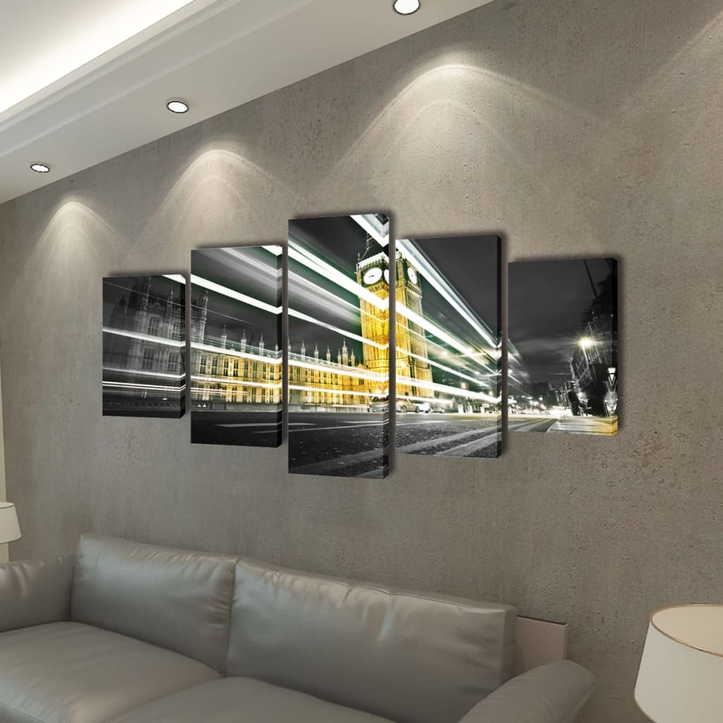 Canvasdoeken Londen Big Ben 100 X 50 Cm