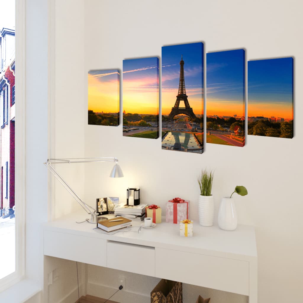 Canvasdoeken Eiffeltoren 200 X 100 Cm