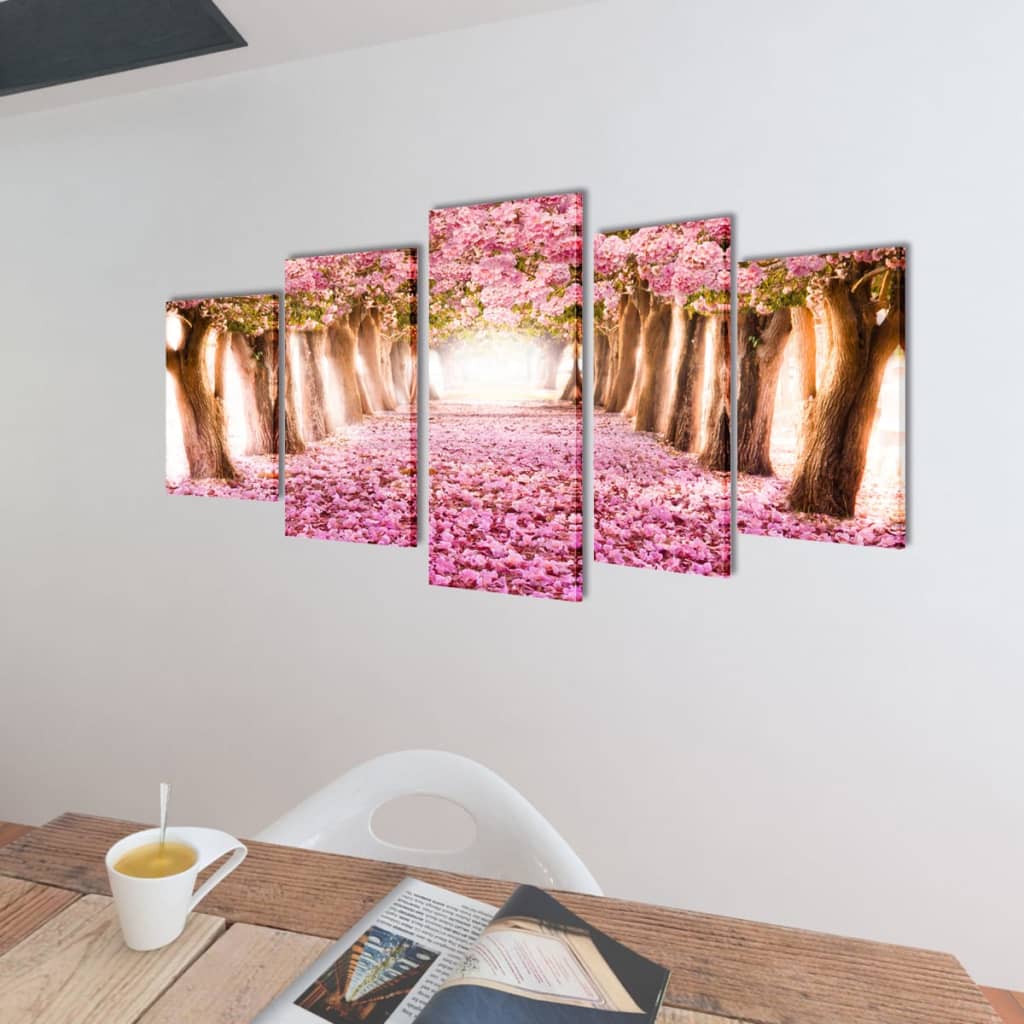 Canvasdoeken Kersenbloesem 200 X 100 Cm