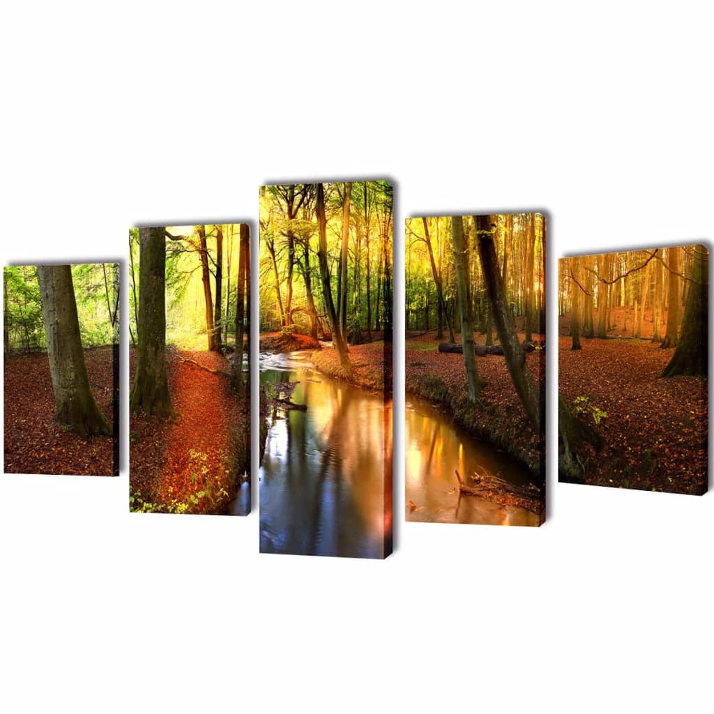 Canvasdoeken Bos 100 X 50 Cm