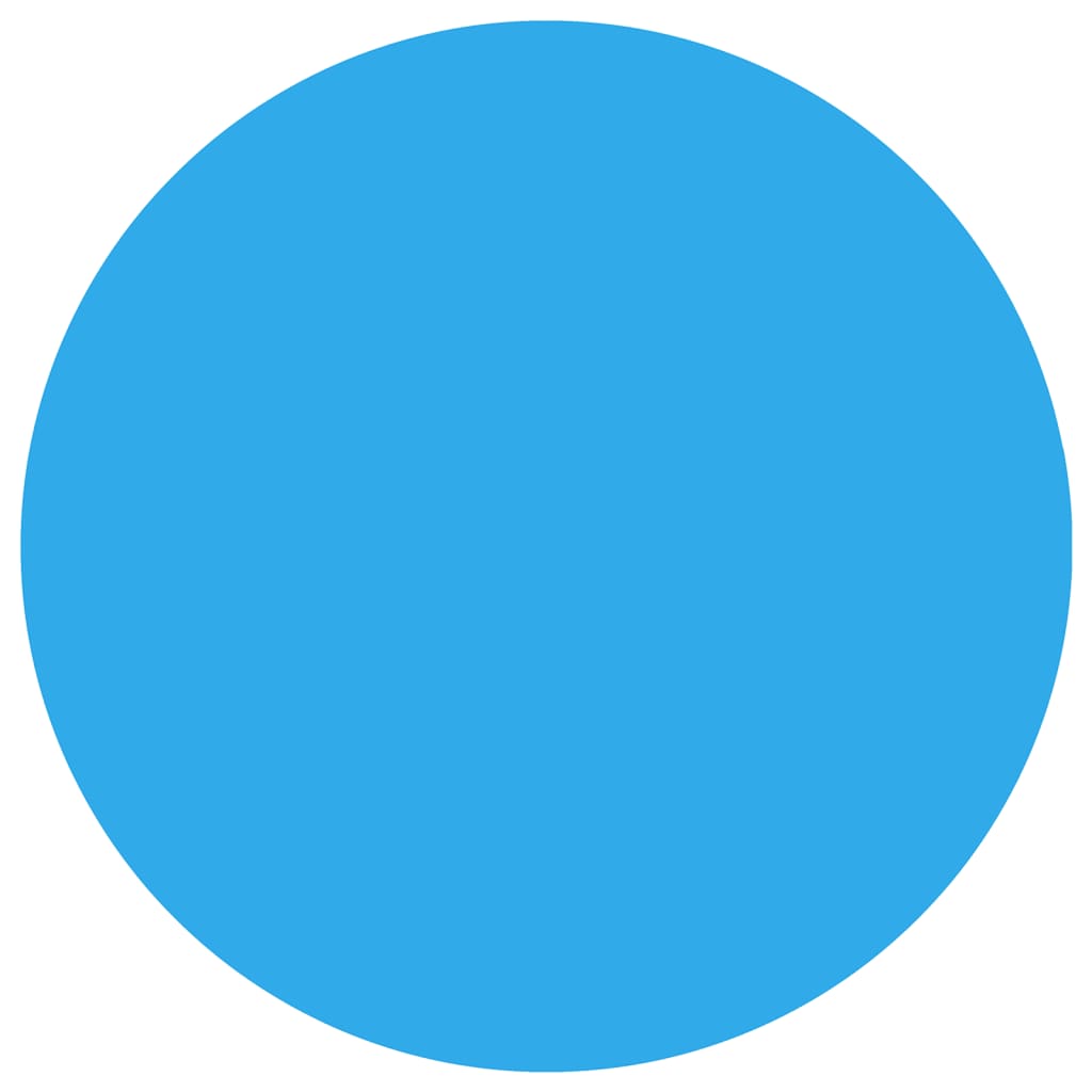 Zwembadzeil Rond 488 Cm Pe Blauw