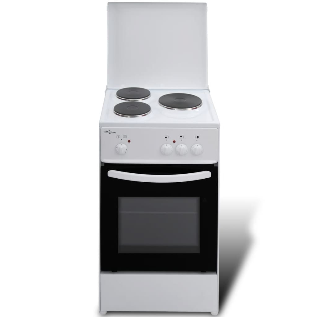 Vrijstaande Elektrische Oven Met 3 Kookplaten 50 X 50 Cm