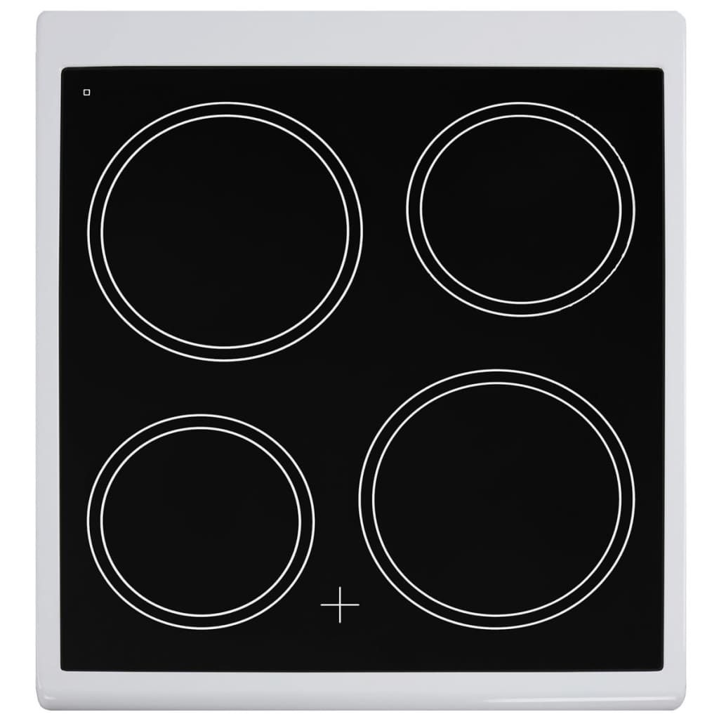 Vrijstaande Elektrische Oven Met 4 Keramische Kookplaten 50 X 60 Cm