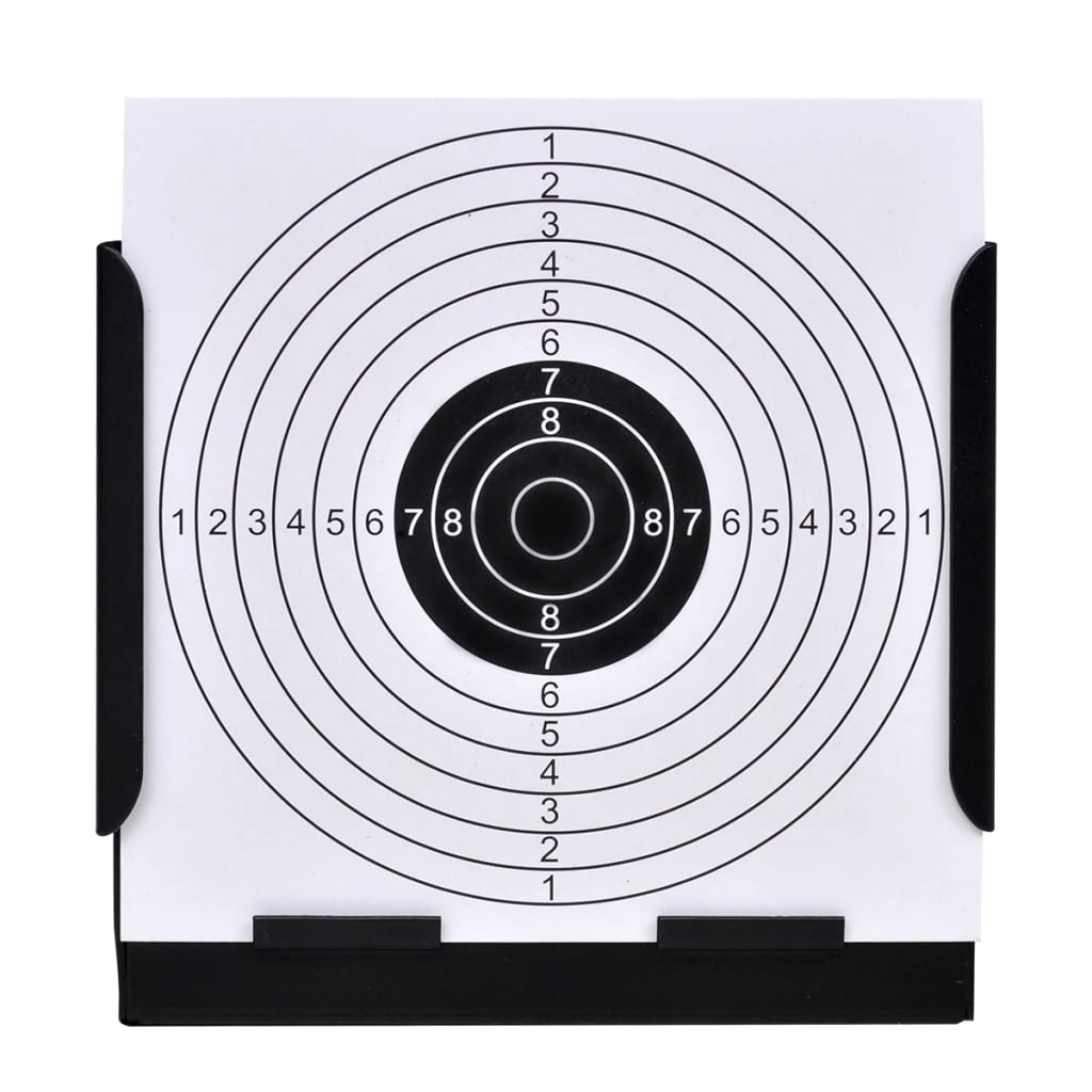 Schietkast Vierkant Met 100 Papieren Targets 14 Cm