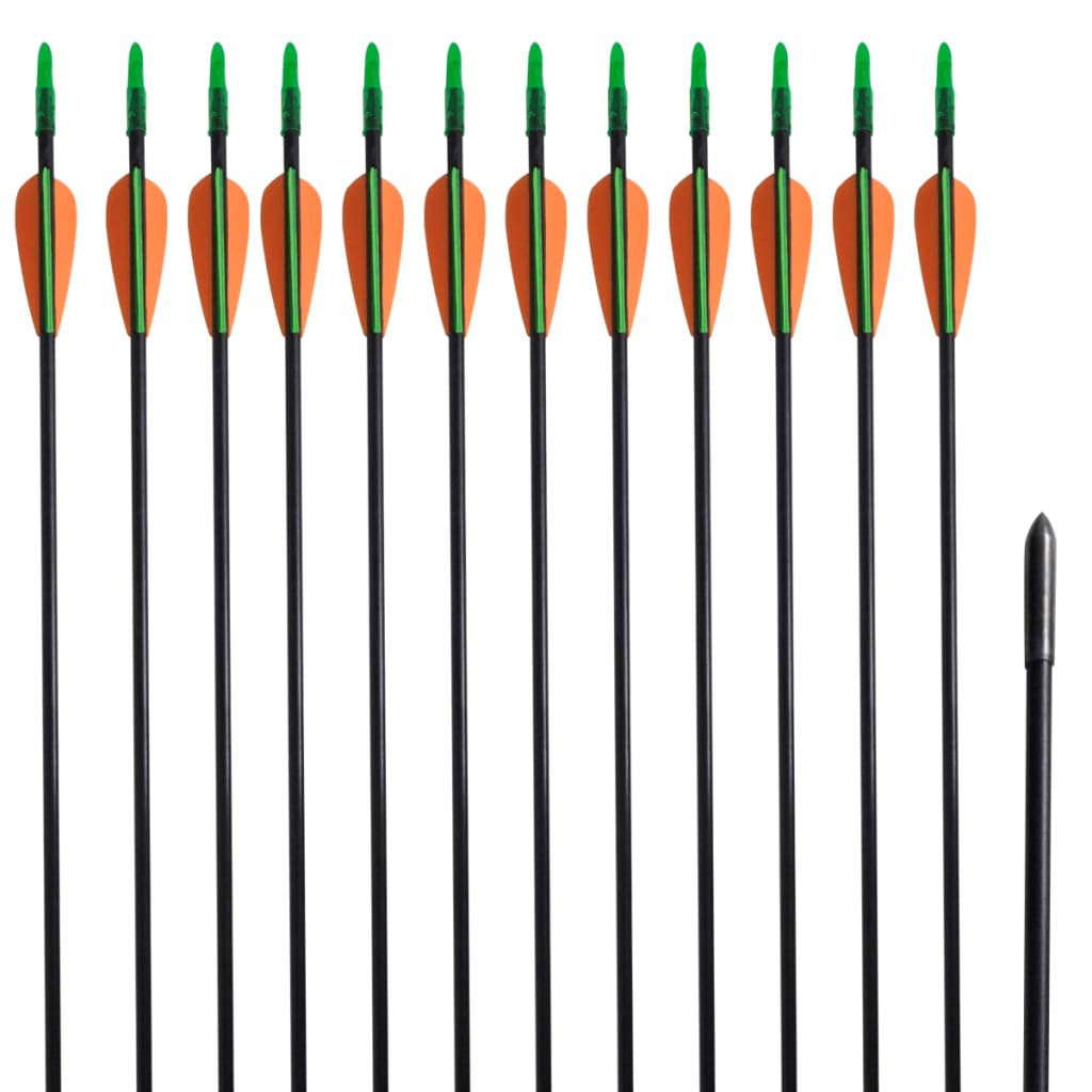 Pijlen Voor Recurveboog Standaard 30" 0,6 Cm Glasvezel 12 Stuks