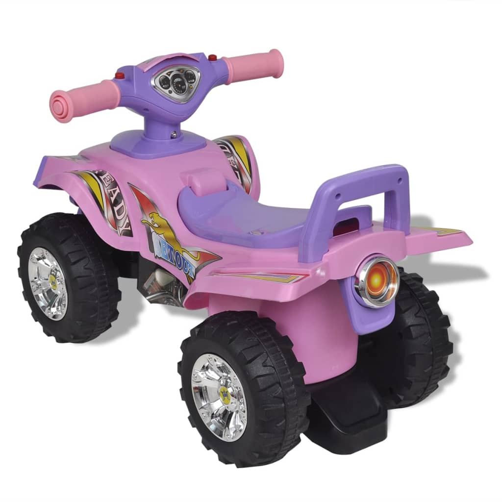Loopquad Met Licht En Geluid (Roze-Paars)