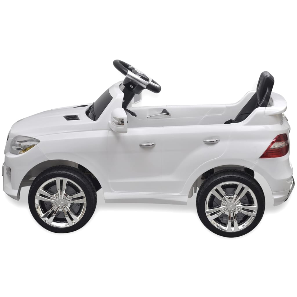 Speelauto Mercedes Benz Ml350 Wit 6 V Met Afstandsbediening