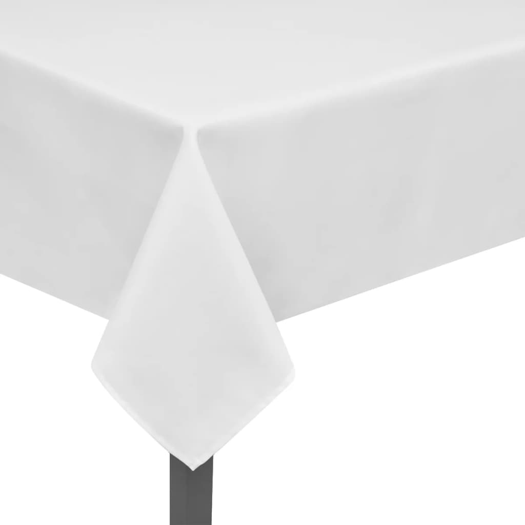 Tafelkleden Wit 5 Stuks 190 X 130 Cm