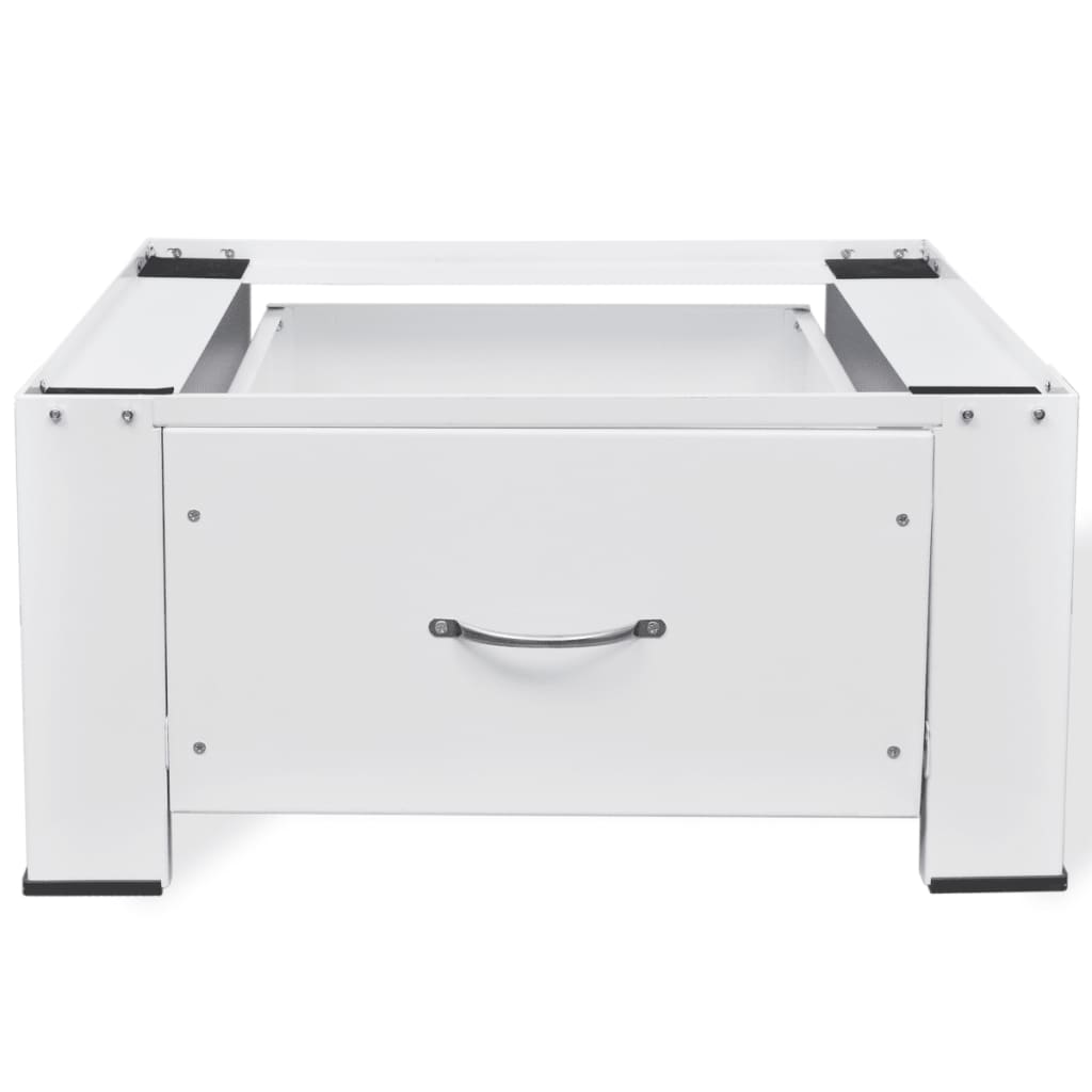 Voetstuk Voor Wasmachine Met Lade Wit