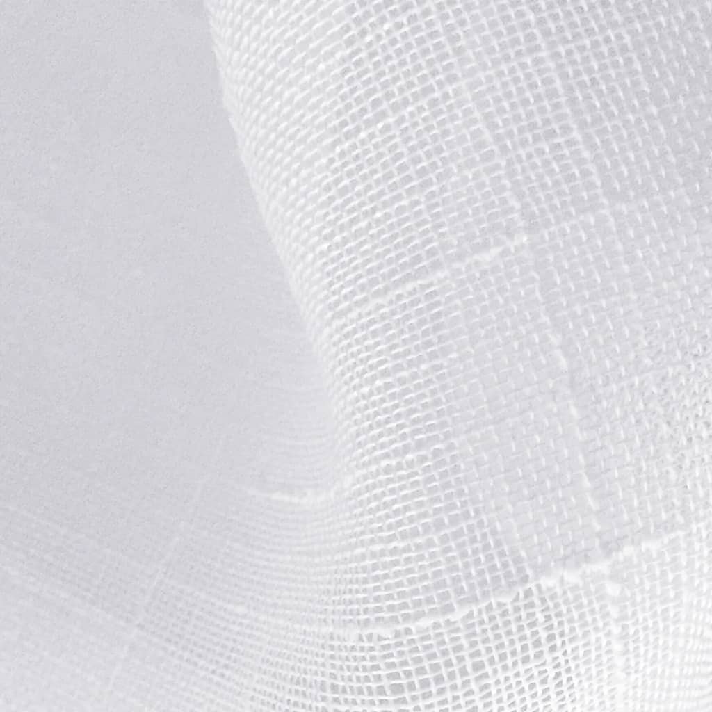 2 Vitrages Linnenachtig 135 X 245 Cm Wit