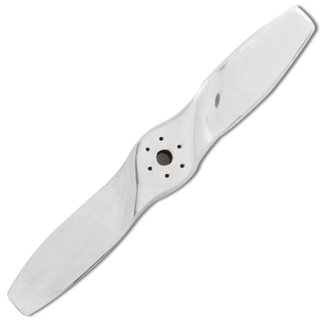 Vliegtuigpropeller Aluminium Voor Aan De Muur Zilver 117 Cm