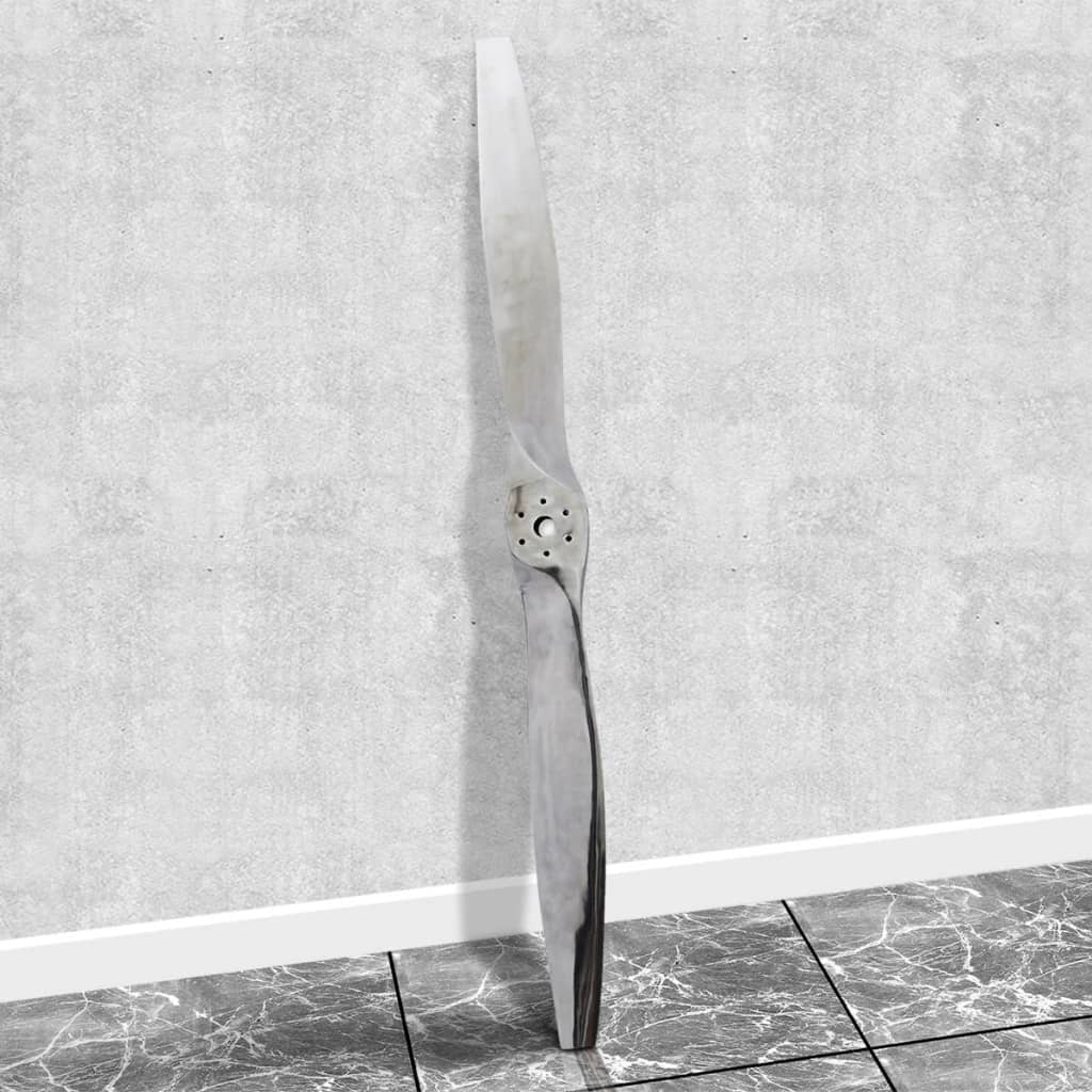 Vliegtuigpropeller Aluminium Voor Aan De Muur Zilver 182 Cm