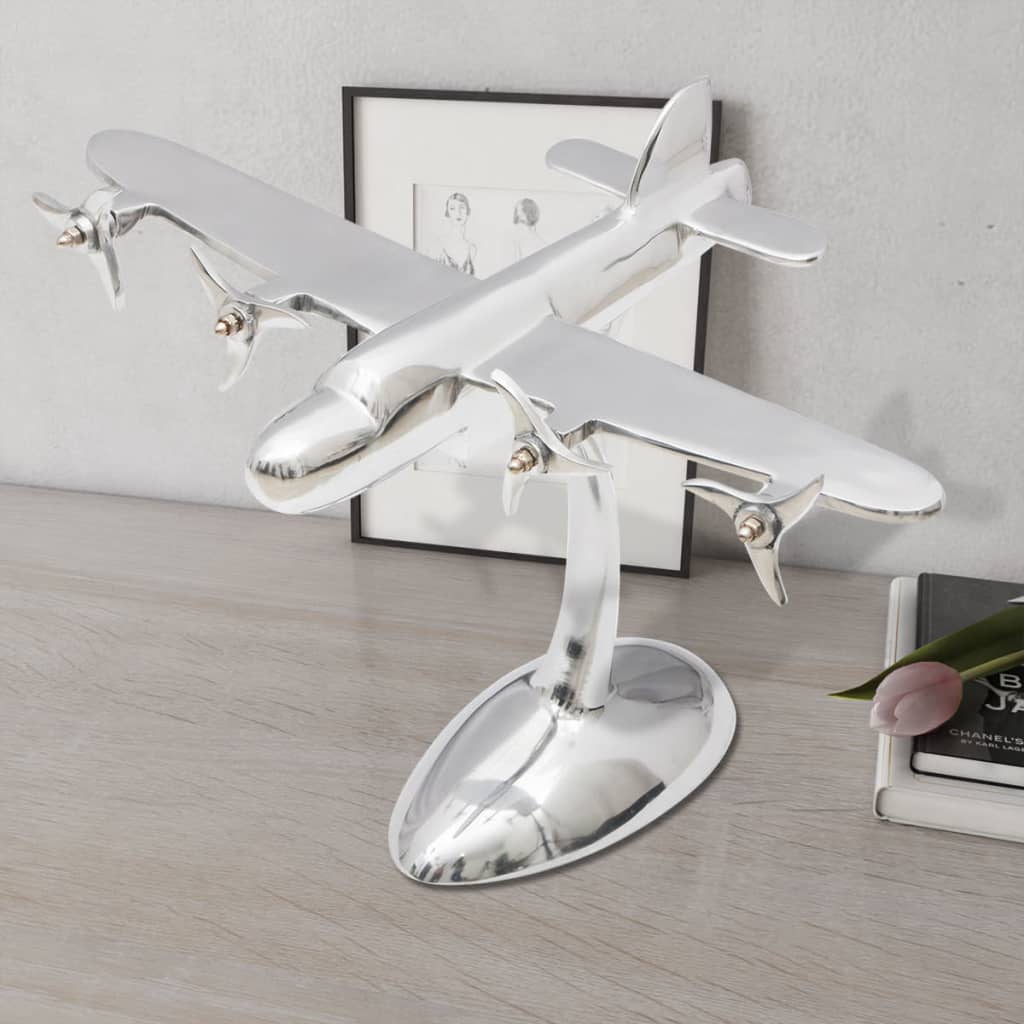 Aluminium Tafeldecoratie Modelvliegtuig
