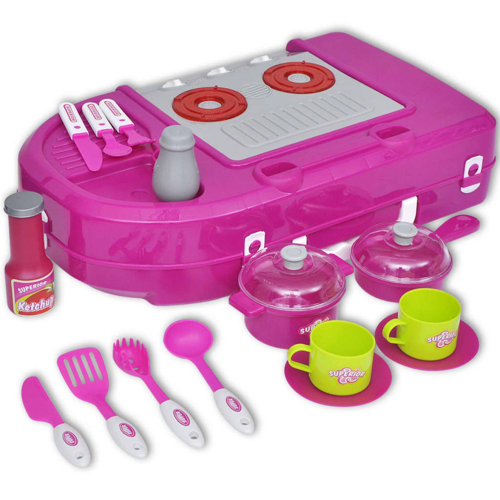 Kinderspeelkeuken Met Licht- En Geluidseffecten Roze