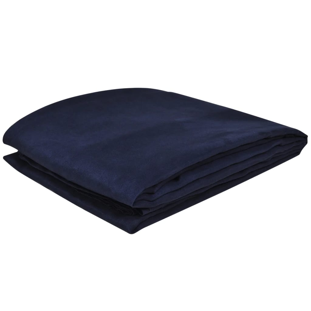 Bankhoes Microsuede Marineblauw 210 X 280 Cm