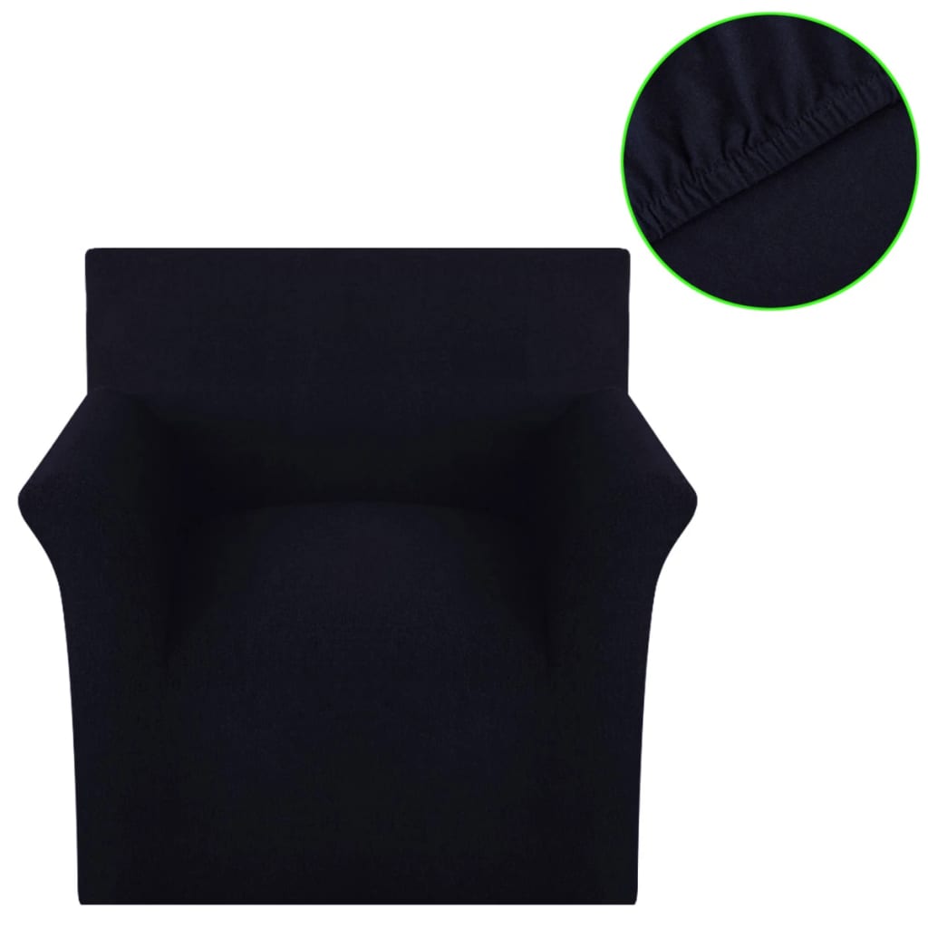 Bankhoes Stretch Zwart Katoen Jersey
