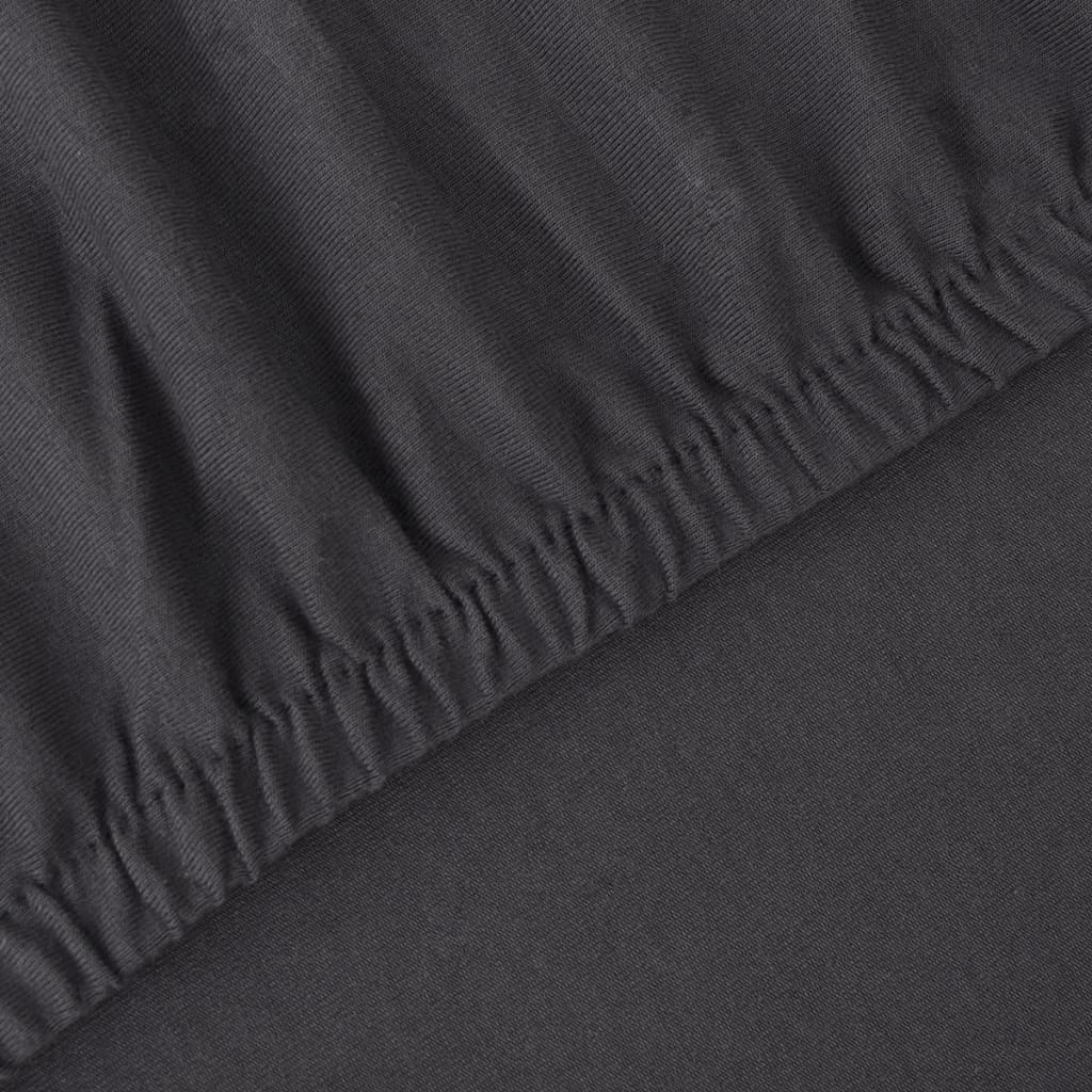 Bankhoes Stretch Katoen Jersey Antraciet