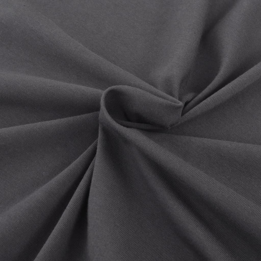 131022 Stretch Couch Slipcover Anthracite Cotton Jersey