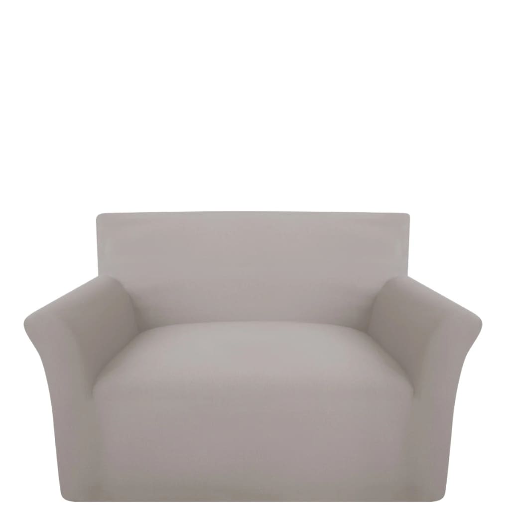 131028 Stretch Couch Slipcover Beige Cotton Jersey