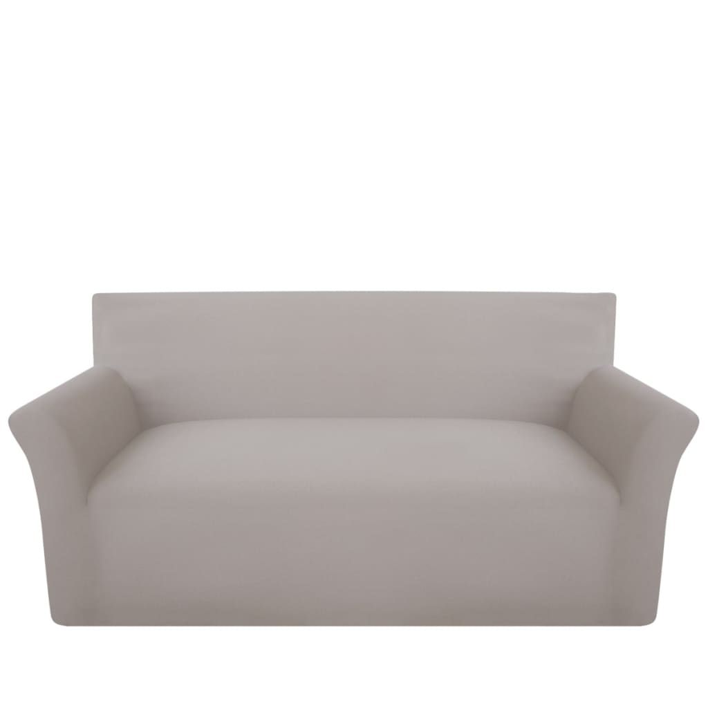 Stoelhoes Elastisch Beige Katoen Jersey