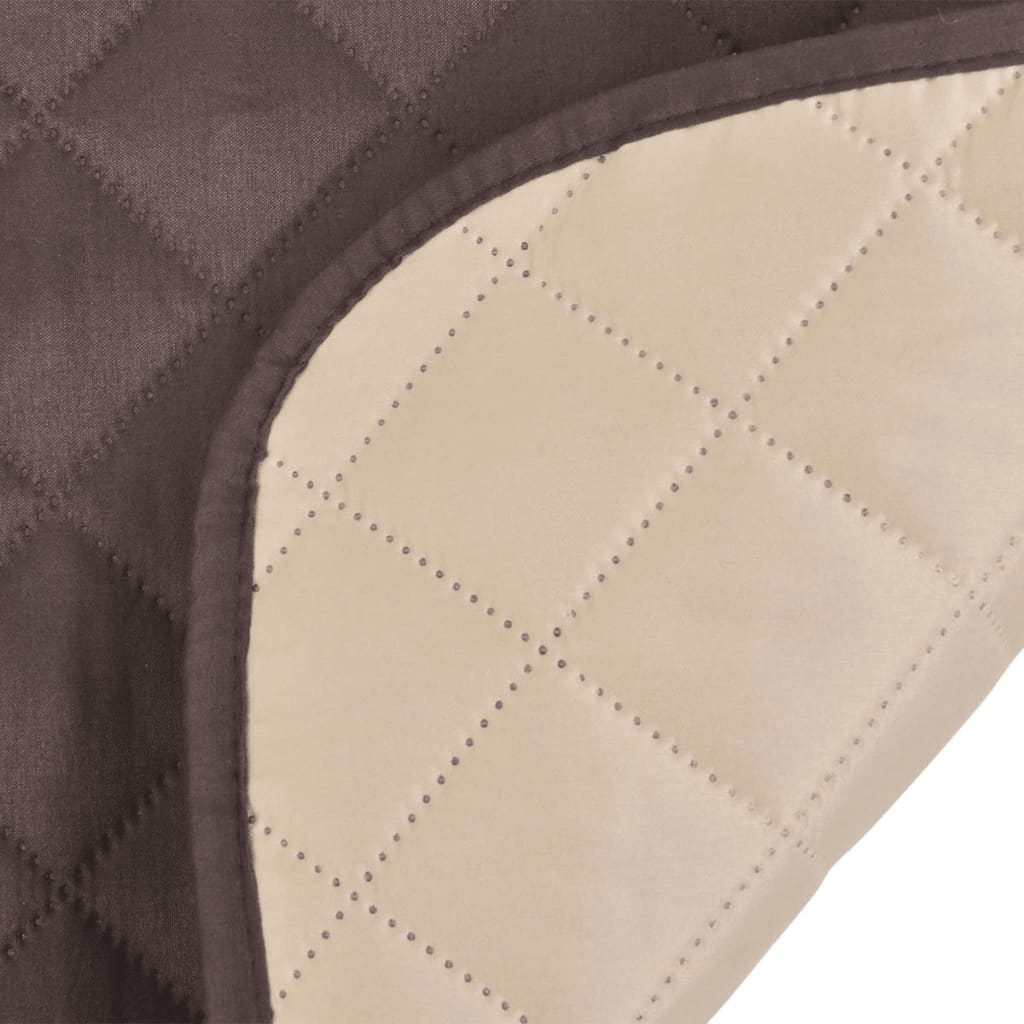 Bankbeschermhoes Bruin En Beige Microvezel
