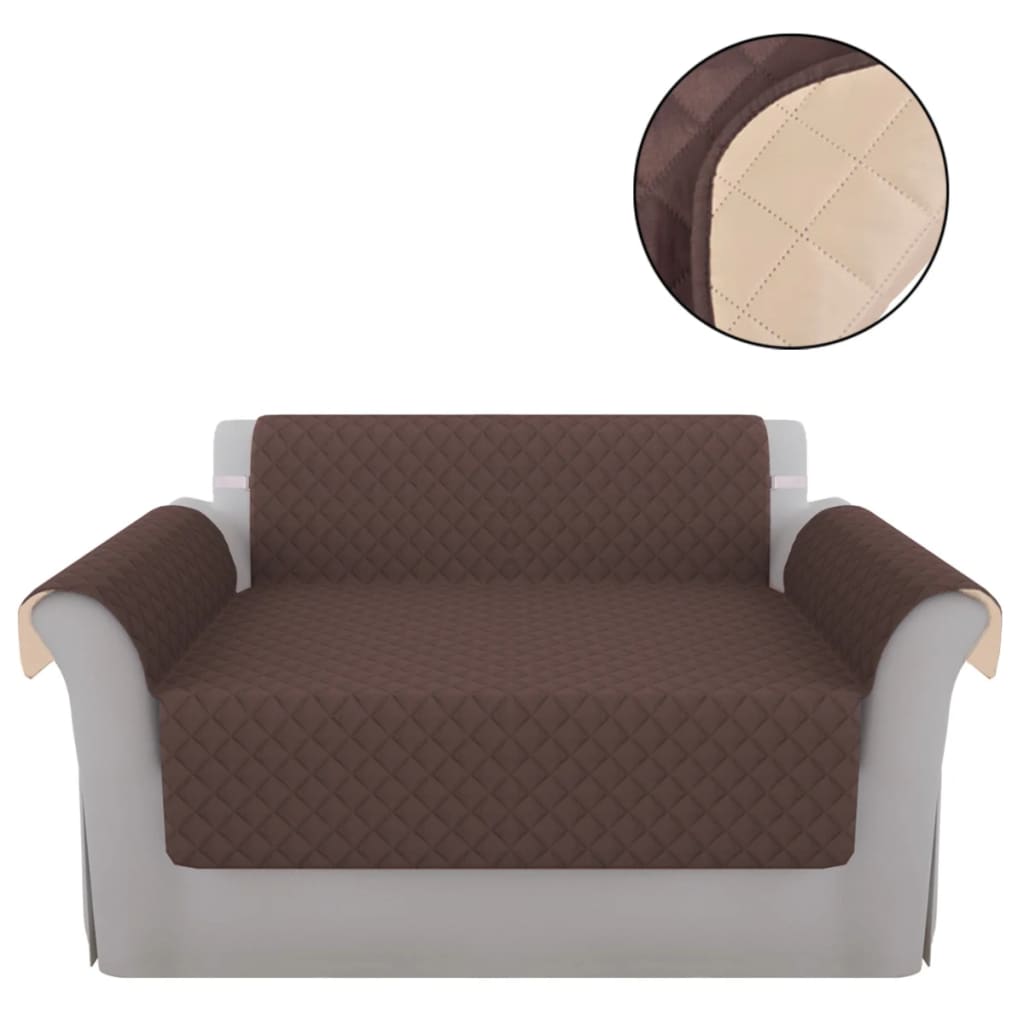 Bankbeschermer Microvezel Bruin En Beige