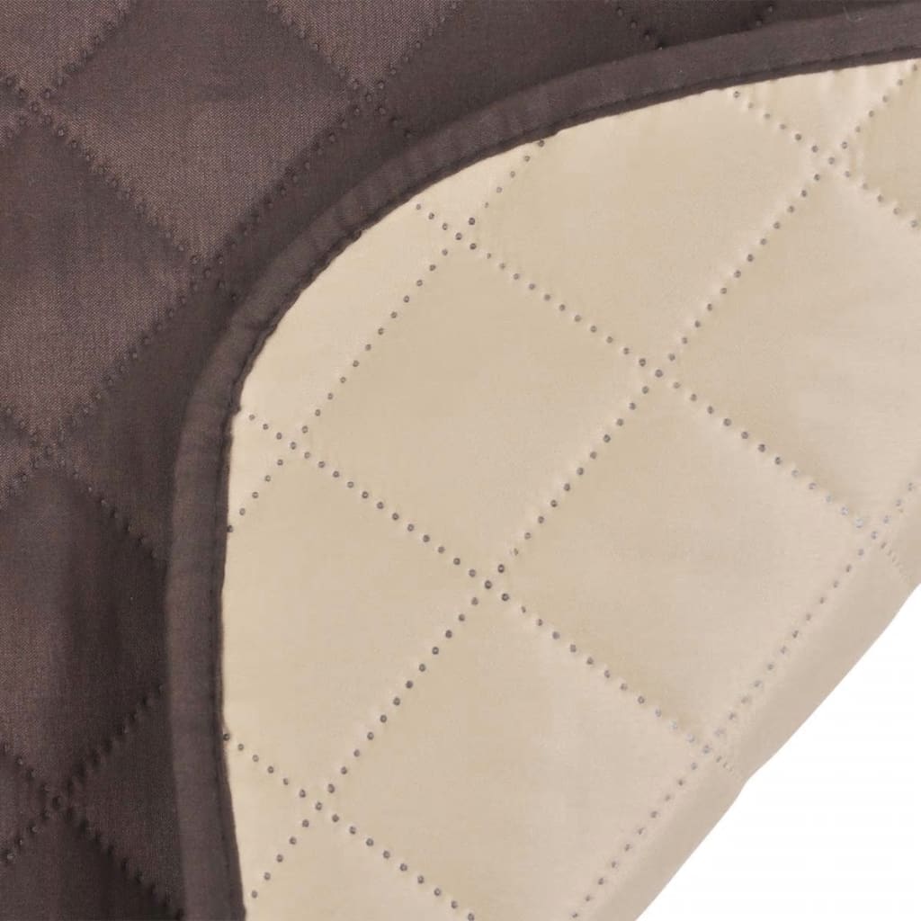 Bankbeschermer Microvezel Bruin En Beige