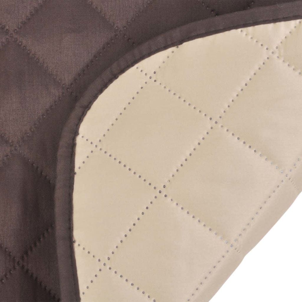 Bankbeschermer Microvezel Bruin En Beige