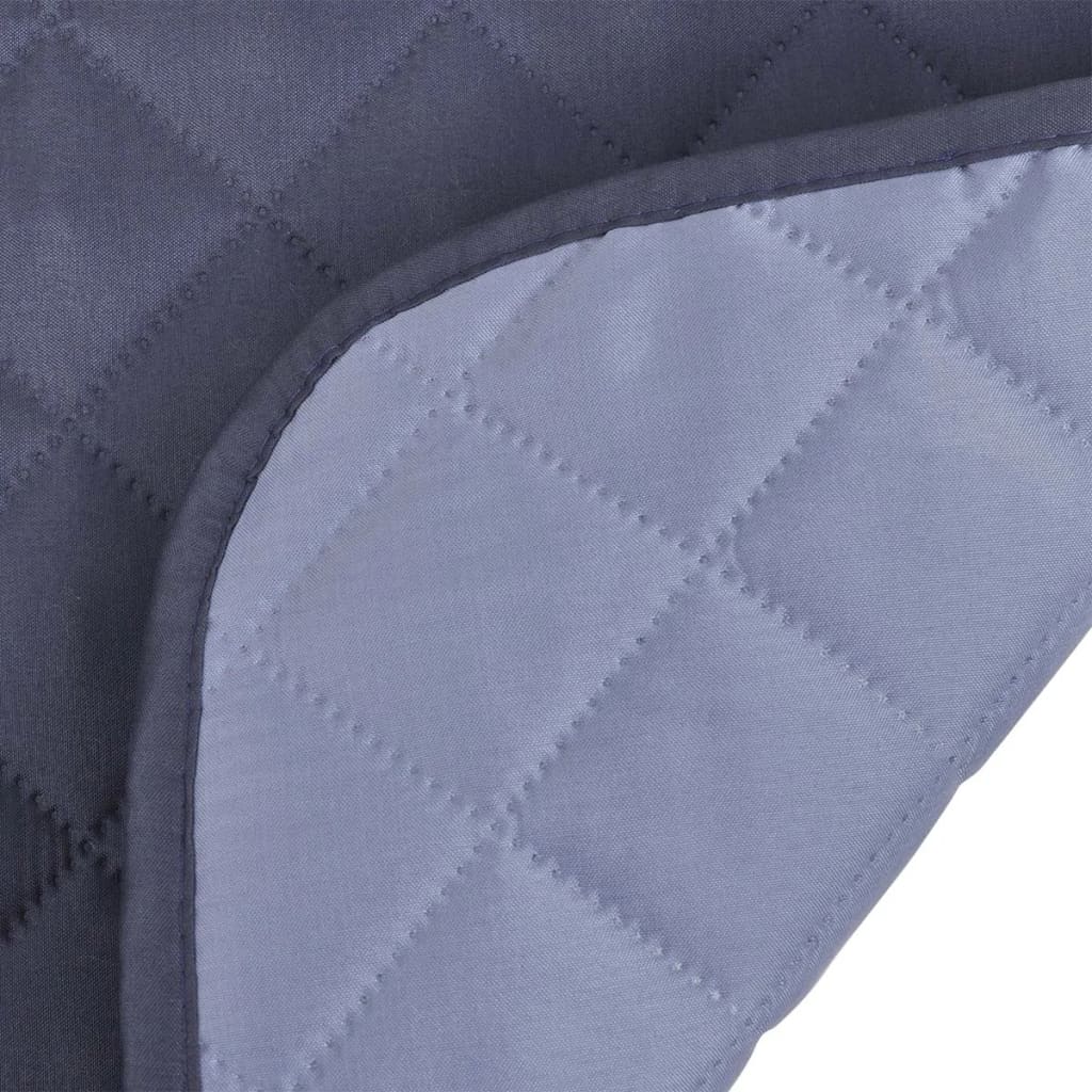 131053 Couch Protector Blue And Light Blue Microfibre
