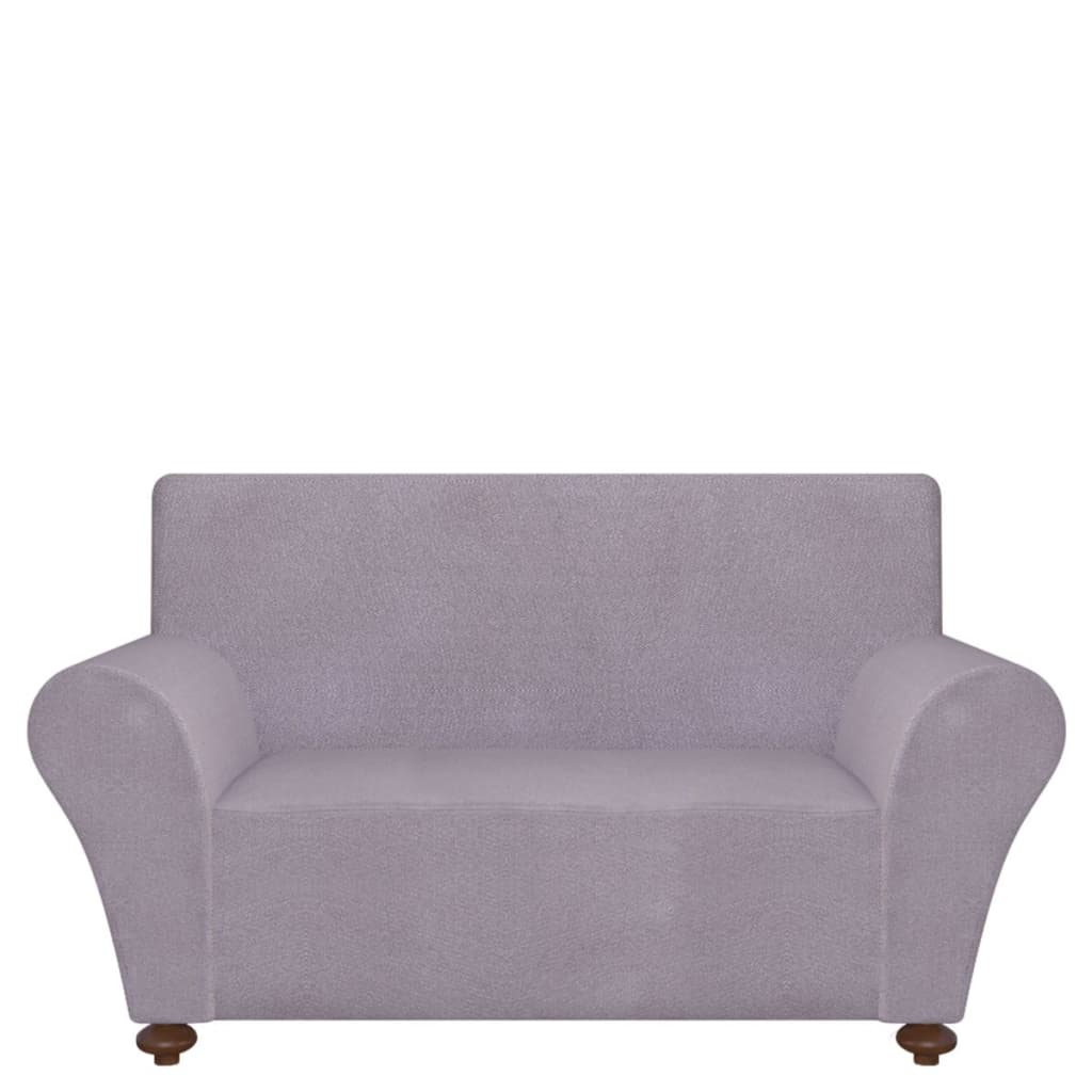 131086 Stretch Couch Slipcover Grey Polyester Jersey