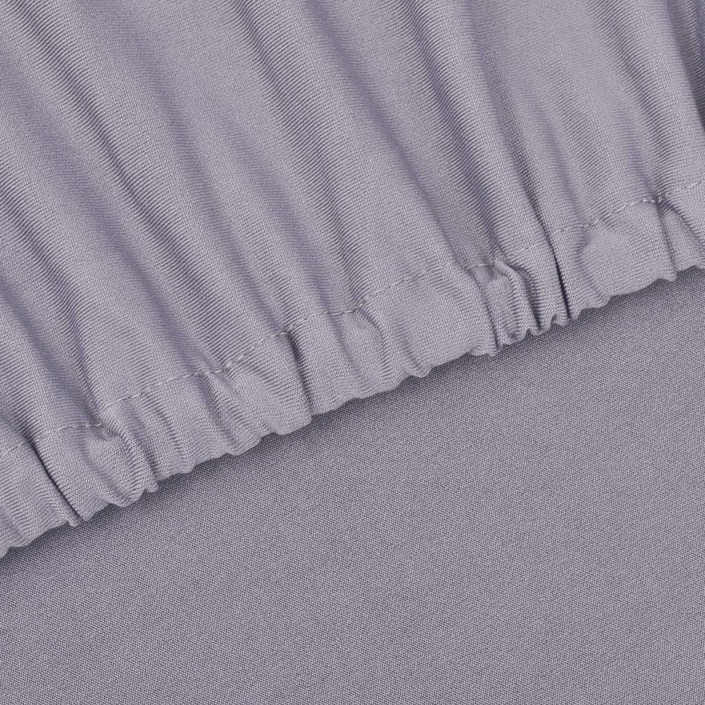 131086 Stretch Couch Slipcover Grey Polyester Jersey