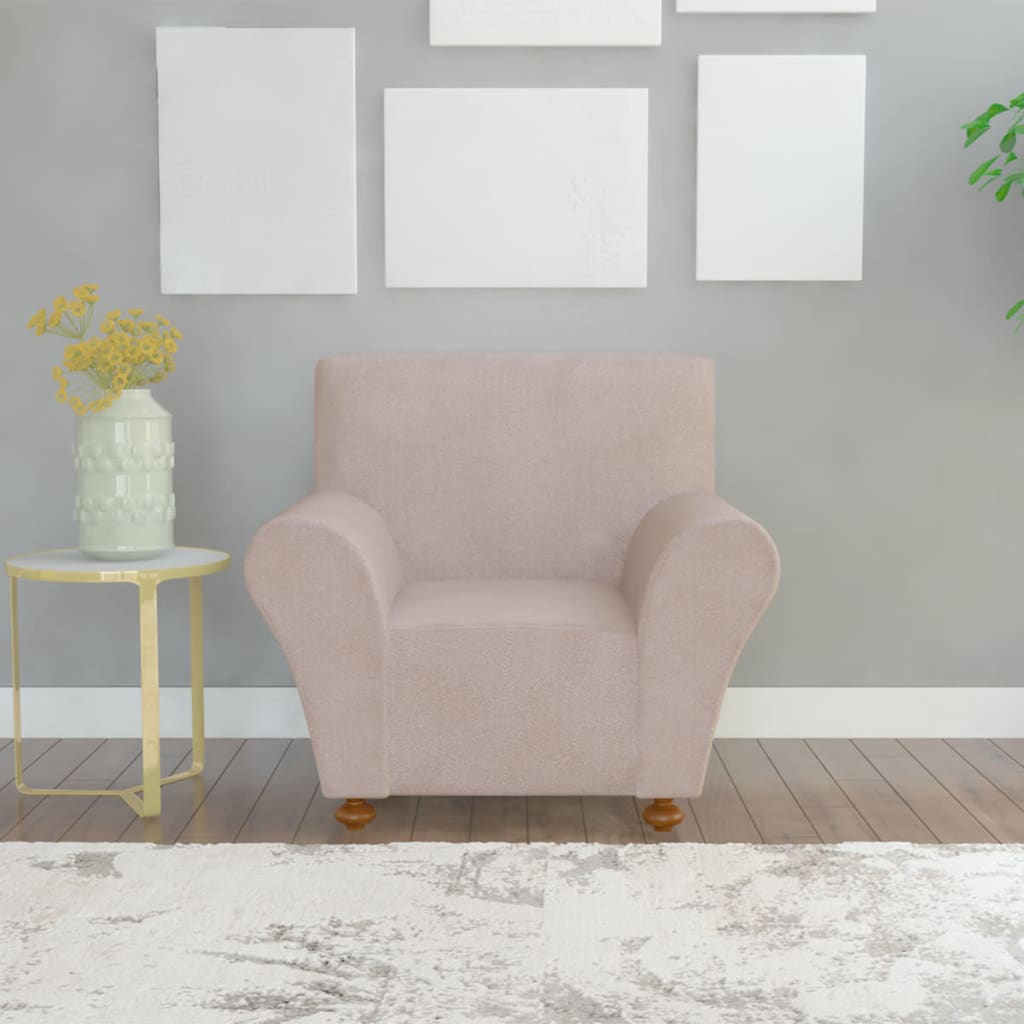 131088 Stretch Couch Slipcover Beige Polyester Jersey