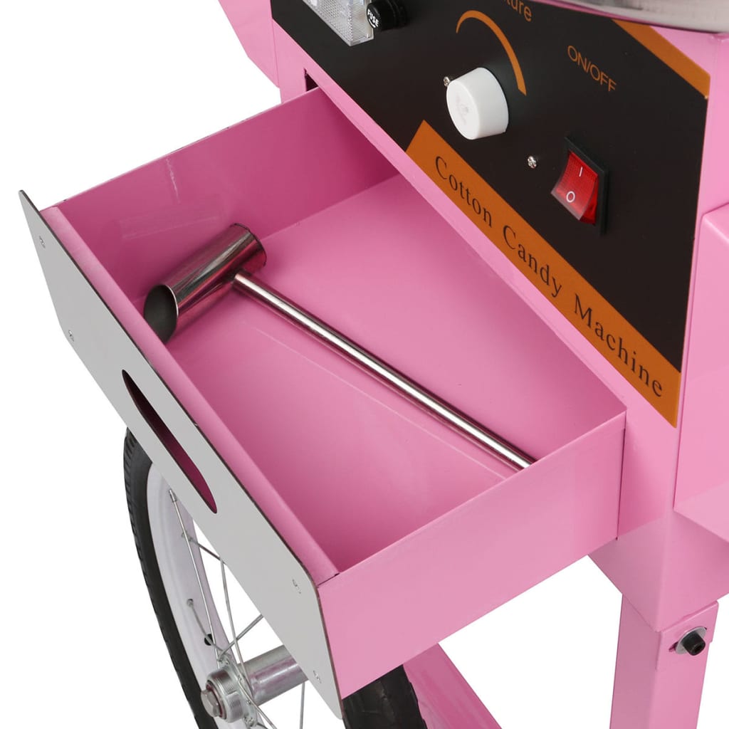Professionele Suikerspinmachine Met Kar En Deksel