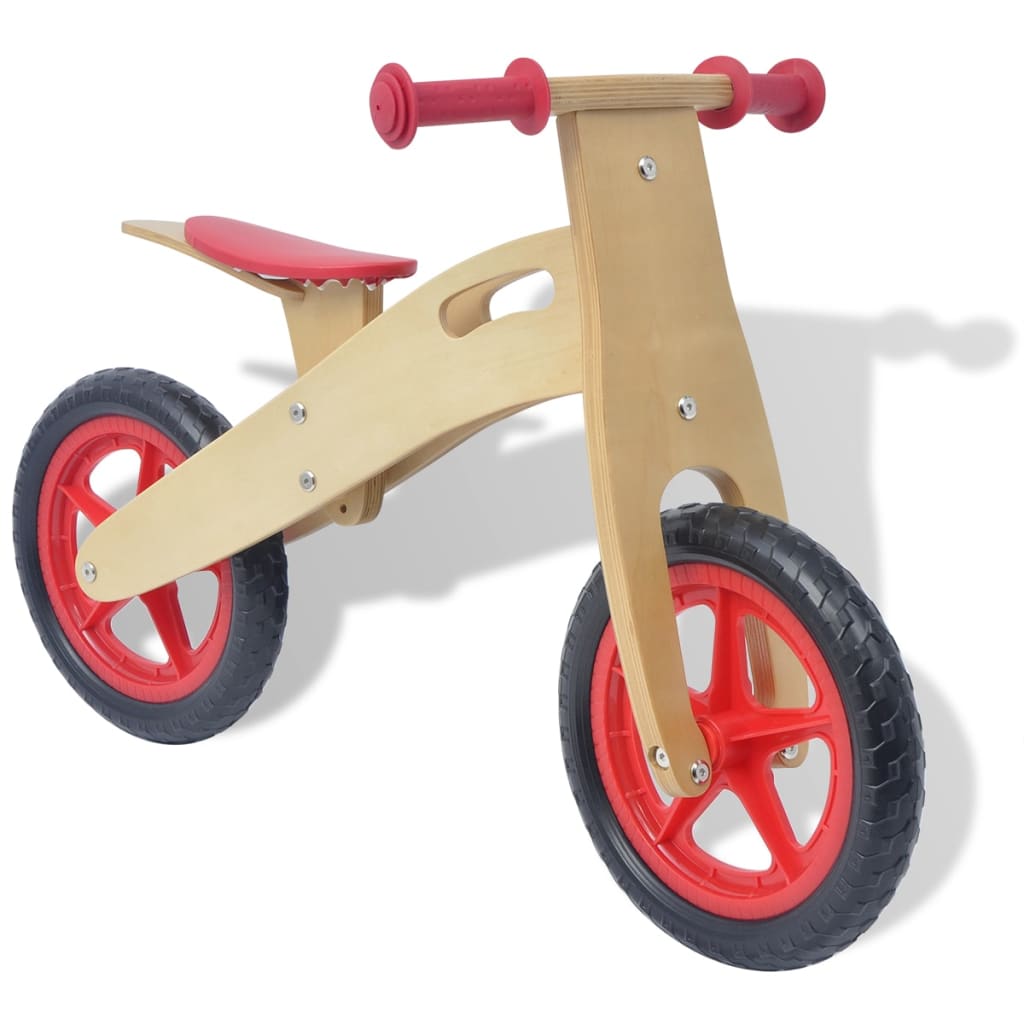 Loopfiets Hout Rood