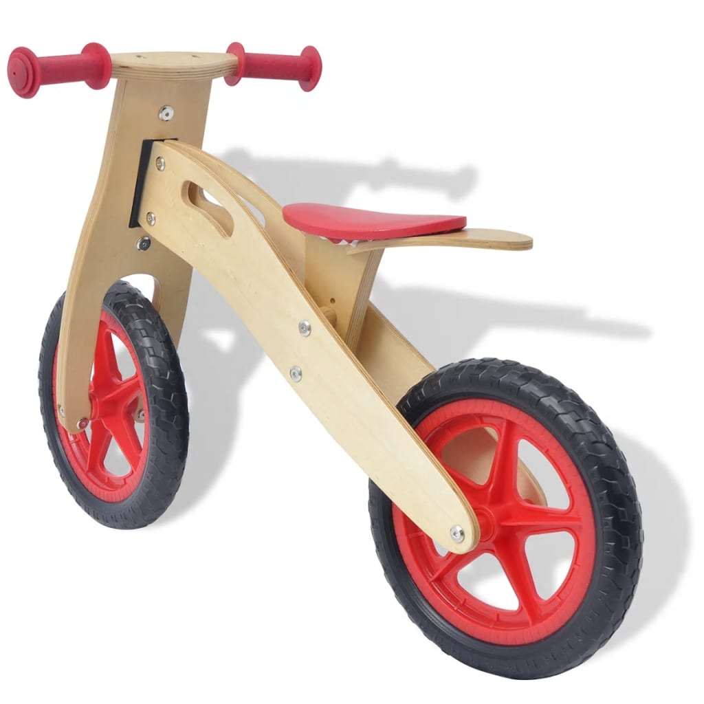 Loopfiets Hout Rood
