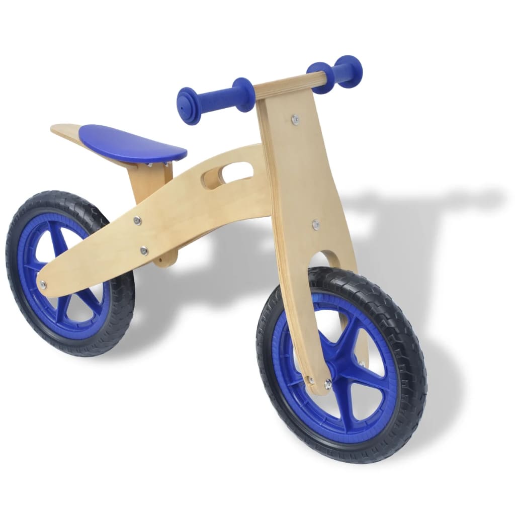 Loopfiets Hout Blauw