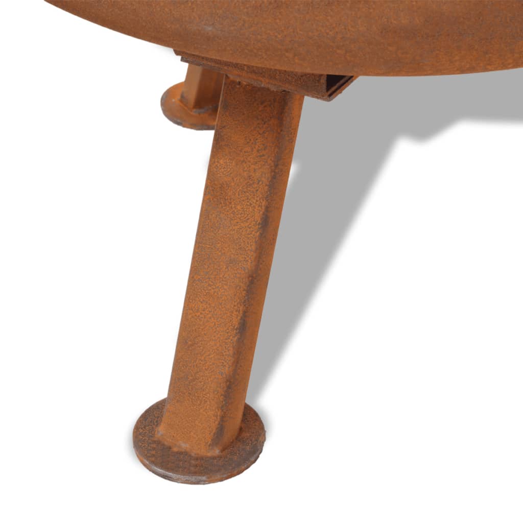 Vuurkorf Rond Staal 60 Cm Roest