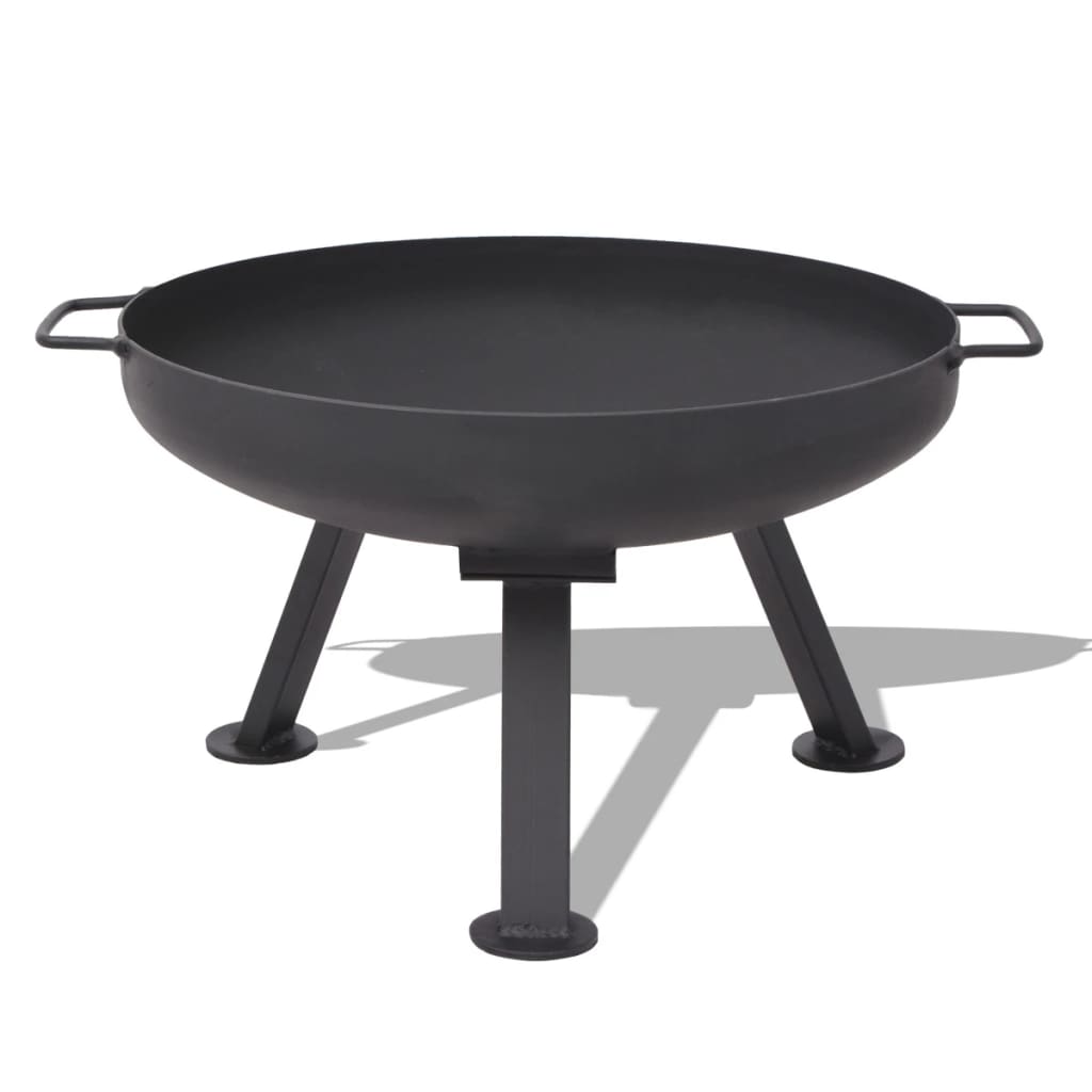 Vuurkorf Rond Staal 60 Cm Zwart