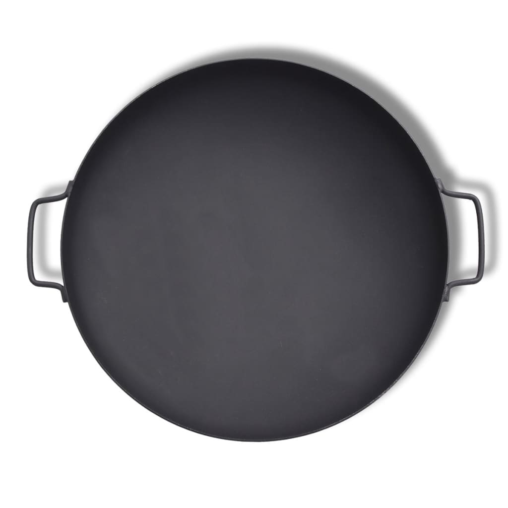 Vuurkorf Rond Staal 60 Cm Zwart