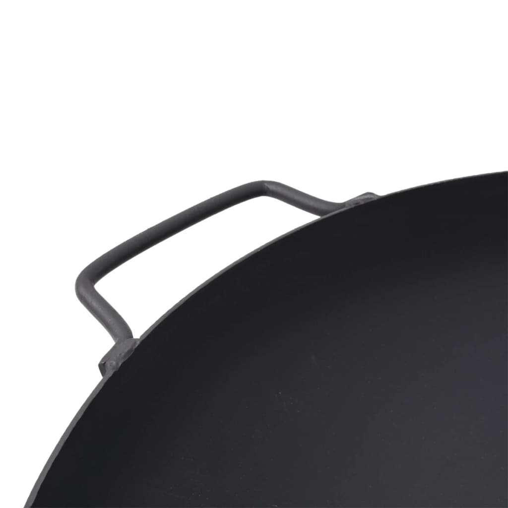 Vuurkorf Rond Staal 60 Cm Zwart