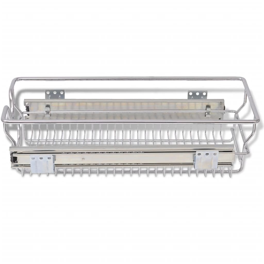Draadmanden Uittrekbaar 2 St 300 Mm Zilverkleurig