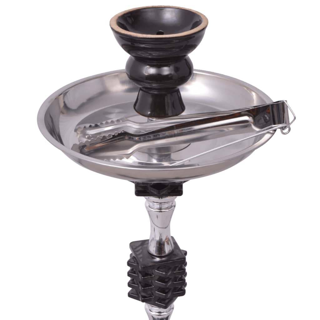 Waterpijp/Hookah/Shisha Met 2 Slangen Zwart Xxl 83 Cm