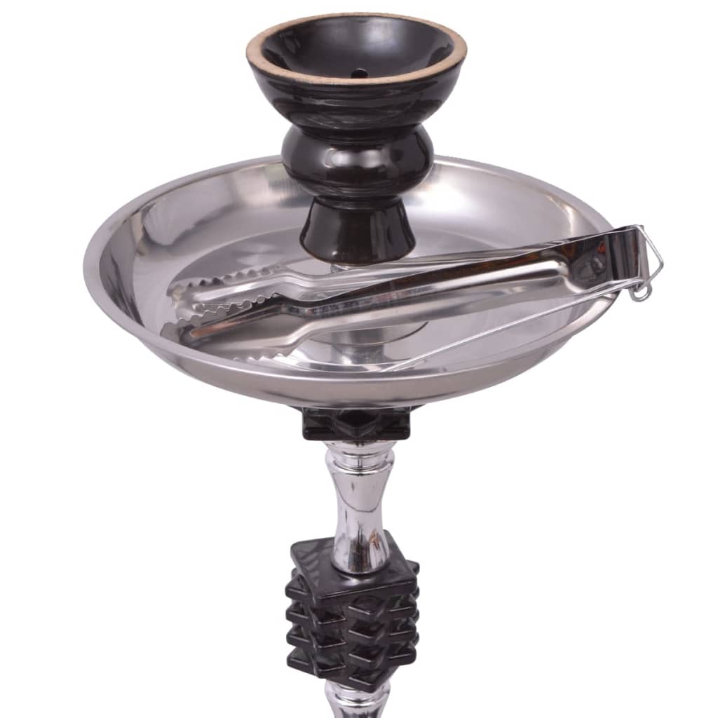 Waterpijp/Hookah/Shisha Met 4 Slangen Zwart Xxl 83 Cm