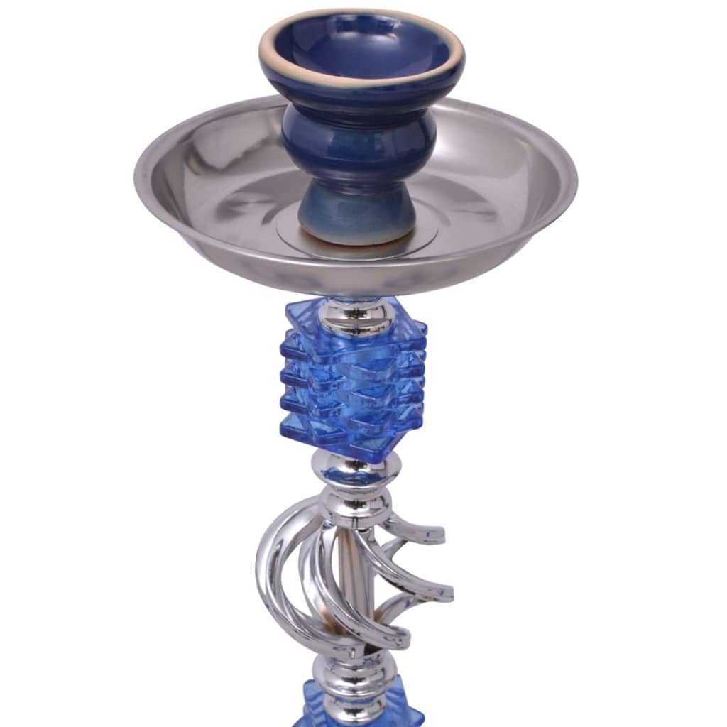 Waterpijp/Shisha Met 2 Slangen Blauw 55 Cm